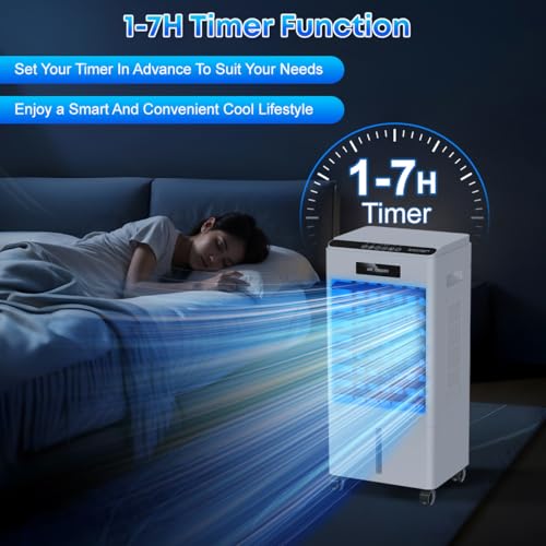 Portable Evaporative Air Cooler 3-in-1 Fan with Remote and Ice Boxes