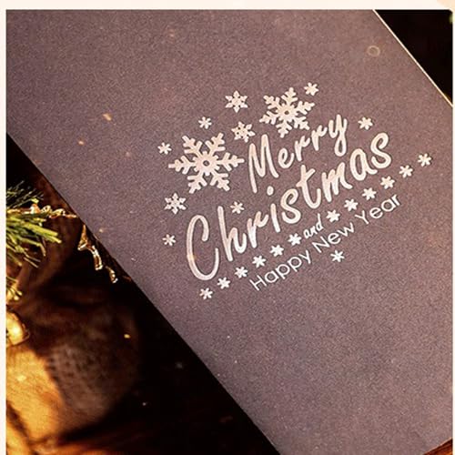 Gugululu 3D Christmas Tree Greeting Card - Silver Pop-Up with Envelope