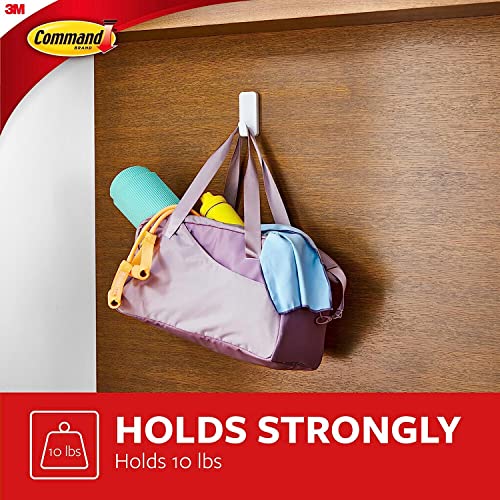 Extra Large Adhesive Wall Hooks - Heavy Duty Damage-Free Hanging, 10 lb