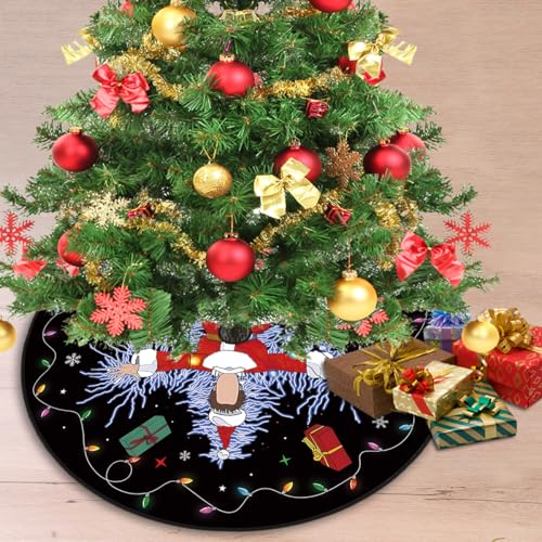 Christmas Tree Skirt 48 Inch - Decorative Xmas Tree Decor for Home