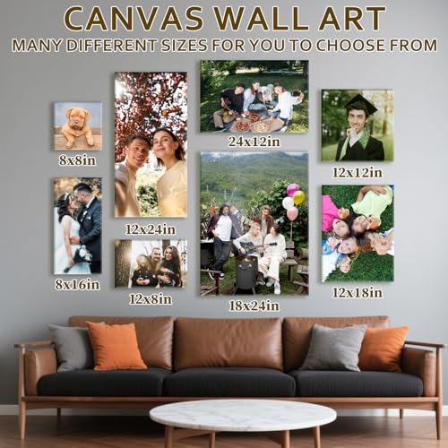 Custom Canvas Prints Personalized Photo Wall Art Wrapped Frame