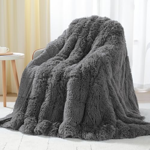15lbs Queen Size Weighted Blanket - Soft Plush Faux Fur, 60"x80"