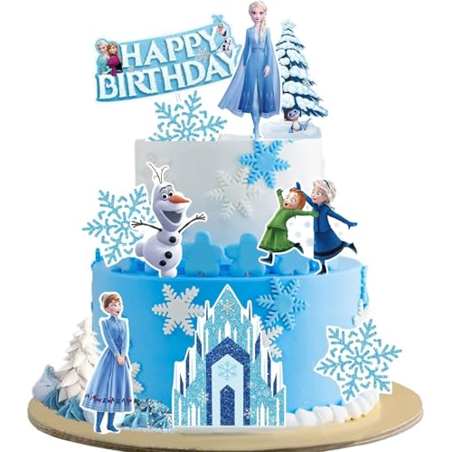 10-Piece Anime Birthday Cake Topper Set - Decorative Party Cake Picks