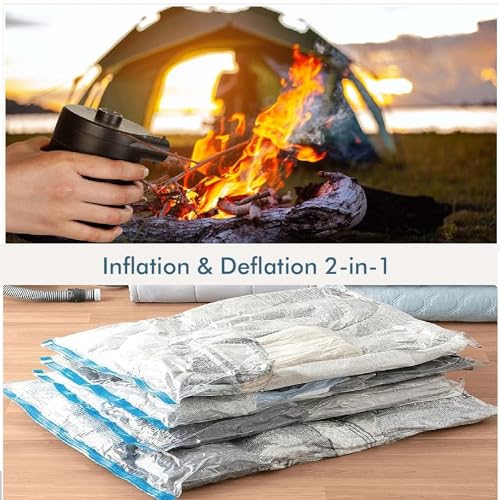 Portable Electric Air Pump for Inflatables - 5200mAh Rechargeable