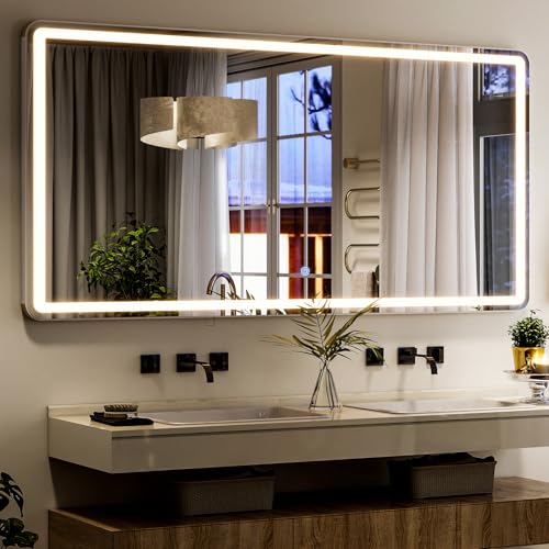 71x32 Inch Full Length LED Mirror, Dimmable Floor Standing & Wall Mounted