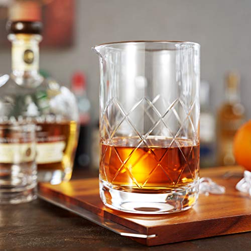26 oz Lead-Free Crystal Cocktail Mixing Glass for Home Bar Mixology