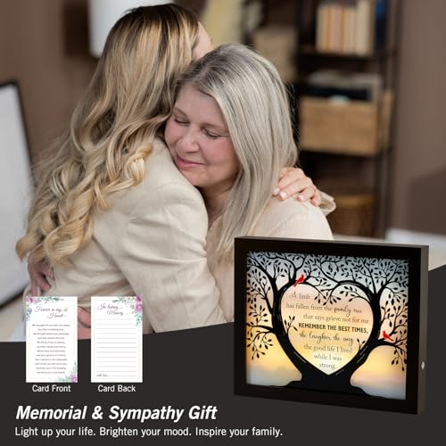 LED Memorial Shadow Box Sympathy Gift for Loss of Loved One