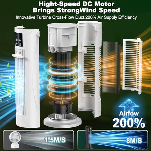 Portable Evaporative Air Cooler with 750ml Tank & Remote Control