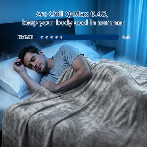 Cooling Blanket Twin Size 60x80 for Hot Sleepers - Lightweight Summer Relief