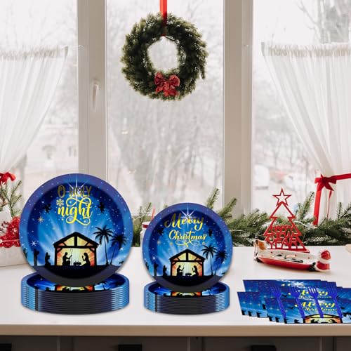 Holy Nativity Party Supplies Set for Christmas Nativity Theme - 24 Guests