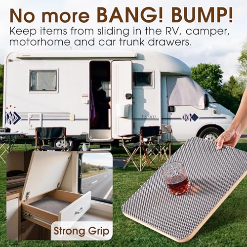 Thickened Non-Slip Shelf Liner - Durable PVC Grip Mat for Kitchen Cabinets