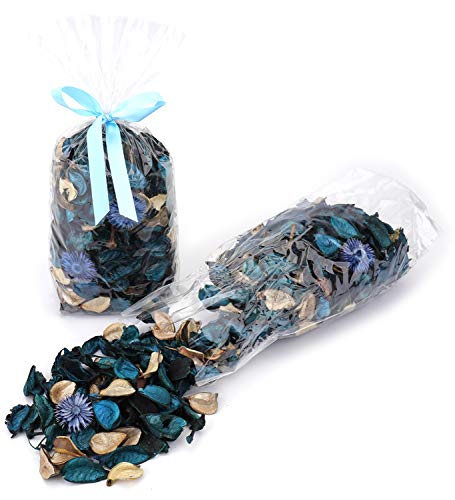 Ocean Scented Potpourri Dried Flower Petals - 3 Pack Decorative Filler
