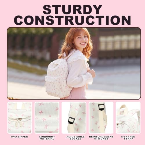 Girls School Backpack Set with Matching Lunch Bag and Pencil Case