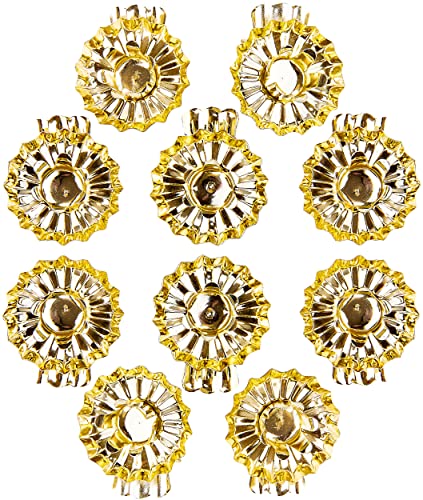 Gold Christmas Tree Candle Holders with Clip - 20 Pack Vintage Tree Clips