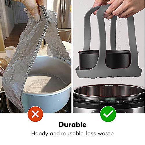 Silicone Pressure Cooker Sling for 6 Qt and 8 Qt Pots - Heat-Resistant Lifter