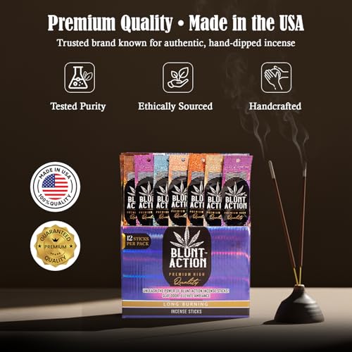 Natural Hand Rolled Incense Sticks - 144 Pack for Aromatherapy and Yoga
