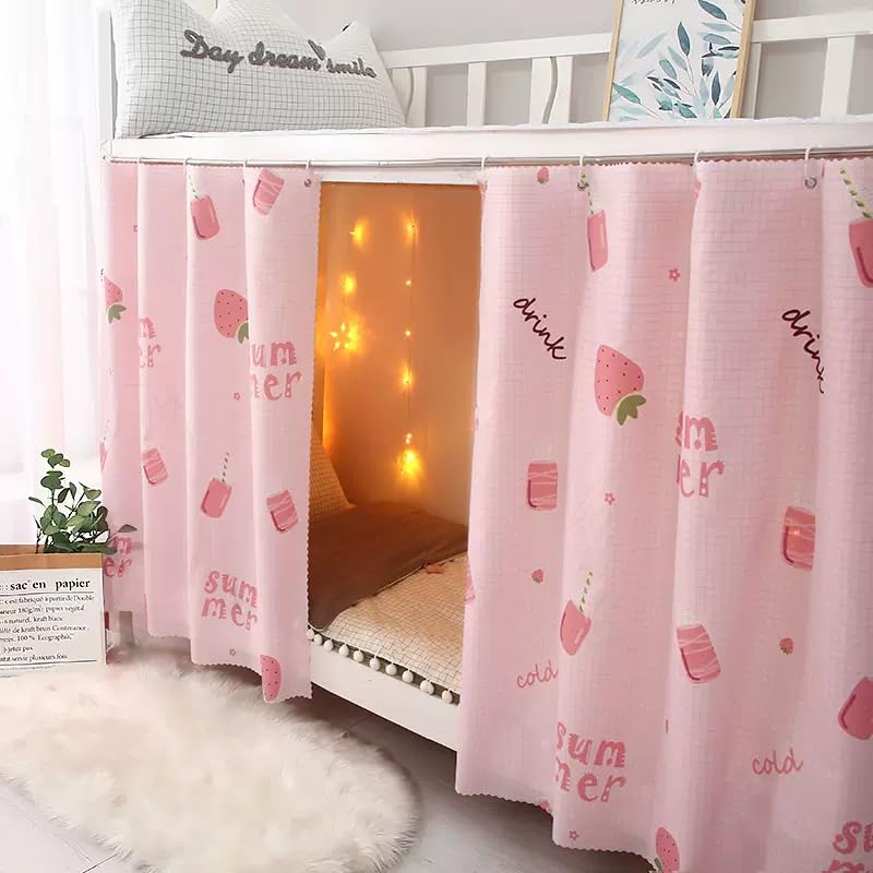 Bunk Bed Privacy Curtain for Dorm & Loft Beds - Blackout Bed Canopy Cloth