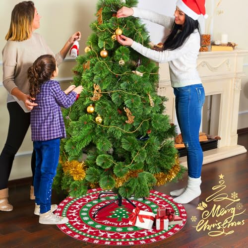 30-Inch Christmas Tree Stand Mat - Absorbent Non-Slip Floor Protector