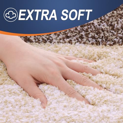 4-Piece Soft Microfiber Bathroom Rug Set with Contour Mat and Lid Cover