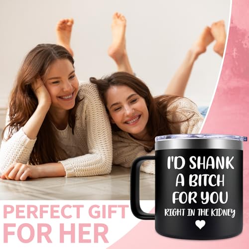 Fufendio Birthday Mug for Women, Sisters Gifts from Sister – Shank A B Black