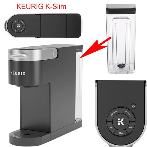 Veterger Replacement Parts Water Reservoir,Compatible with Keurig K-Slim Single Serve Coffee Makers