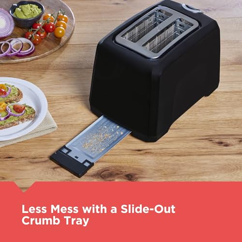 2-Slice Toaster with Extra-Wide Slots & 6 Toasting Shade Settings