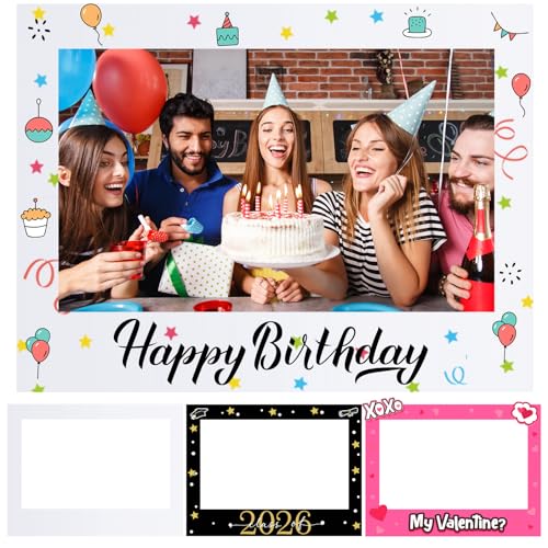32 x 24 Inch DIY Photo Booth Frame Prop for Party Decorations