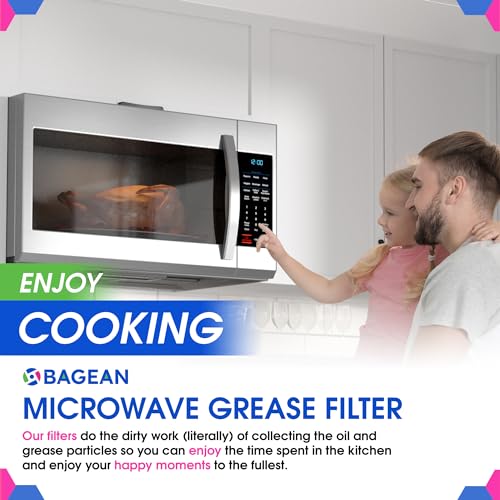 Aluminum Mesh Microwave Grease Filter Screen (7.6 x 5.1 In) - 2-Pack