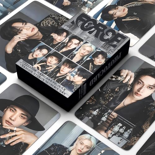 Kpop Idol Photocard Set 127 Piece Bundle with 55 Cards and 72 Stickers