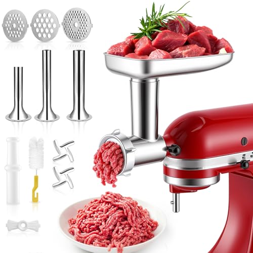 Stainless Steel Meat Grinder Attachment for Stand Mixers