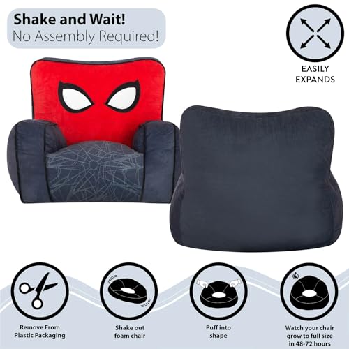 Kids Plush Foam Bean Bag Chair - Character Lounge Seat for Playroom