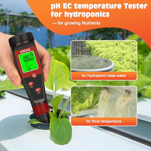 4-in-1 Digital pH Tester and TDS Meter for Hydroponics and Water