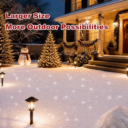 White 5x10ft Fake Snow Blanket with Glitter for Christmas Village Decoration - 3pcs Set