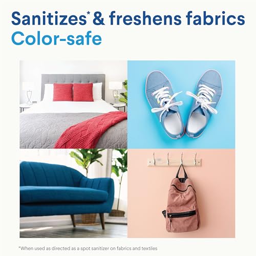 CLOROX Disinfecting Mist, Lemongrass Mandarin, Household Essentials, 1 Sprayer Bottle and 1 Refill, 16 Fl Oz Each