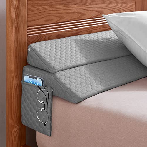 Queen Size Bed Wedge Pillow - Gap Filler for Headboard & Mattress