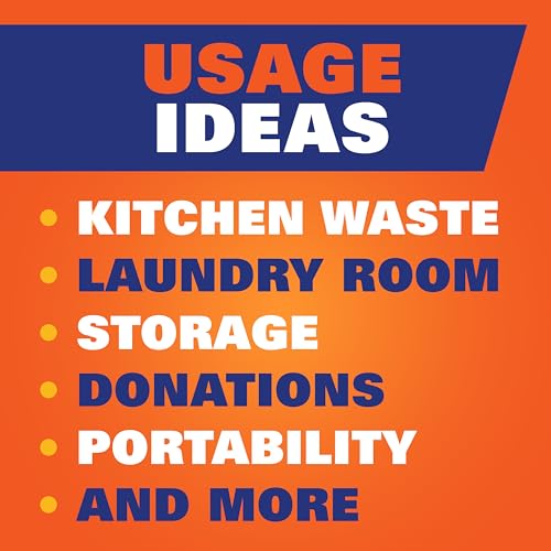 13 Gallon Tall Kitchen Trash Bags with Drawstring - Unscented, 90 Pack