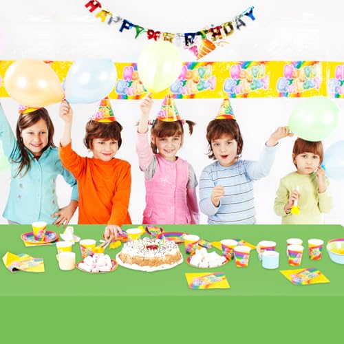 Kongdaoth Lime Green 54x108 Disposable Plastic Tablecloths (40 Pack) Rectangle