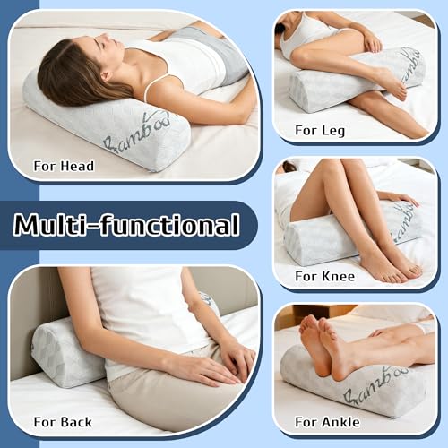 Under Knee Pillow for Lower Back Support | Half Moon Leg Bolster 7.8"x20.4"