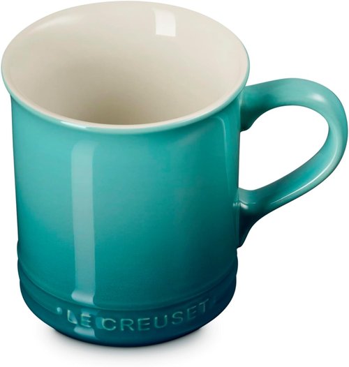 Le Creuset Stoneware Mug - 14 oz. Riviera | Durable, Stylish Coffee Cup for Everyday Use