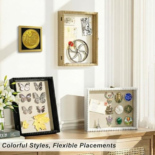 11x14 Wooden Shadow Box Frame with Front-Opening Glass Door