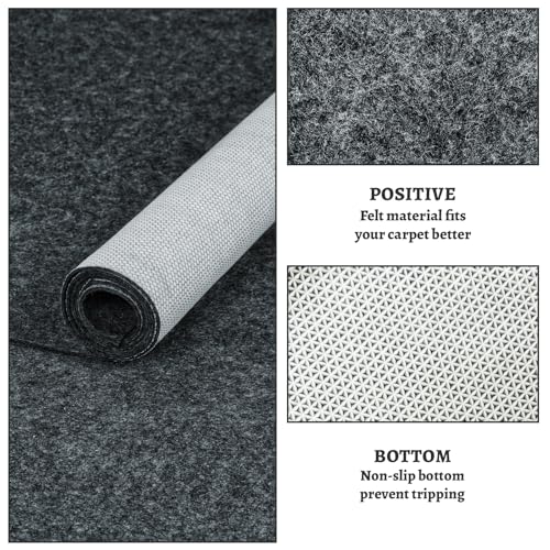 6x9 ft Waterproof Non-Slip Rug Pad for Hardwood Floors - Felt & TPR
