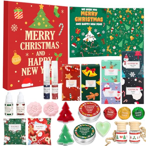 SCENTORINI Red Advent Calendar 2026 for Women, 24 Days Christmas Gift Set