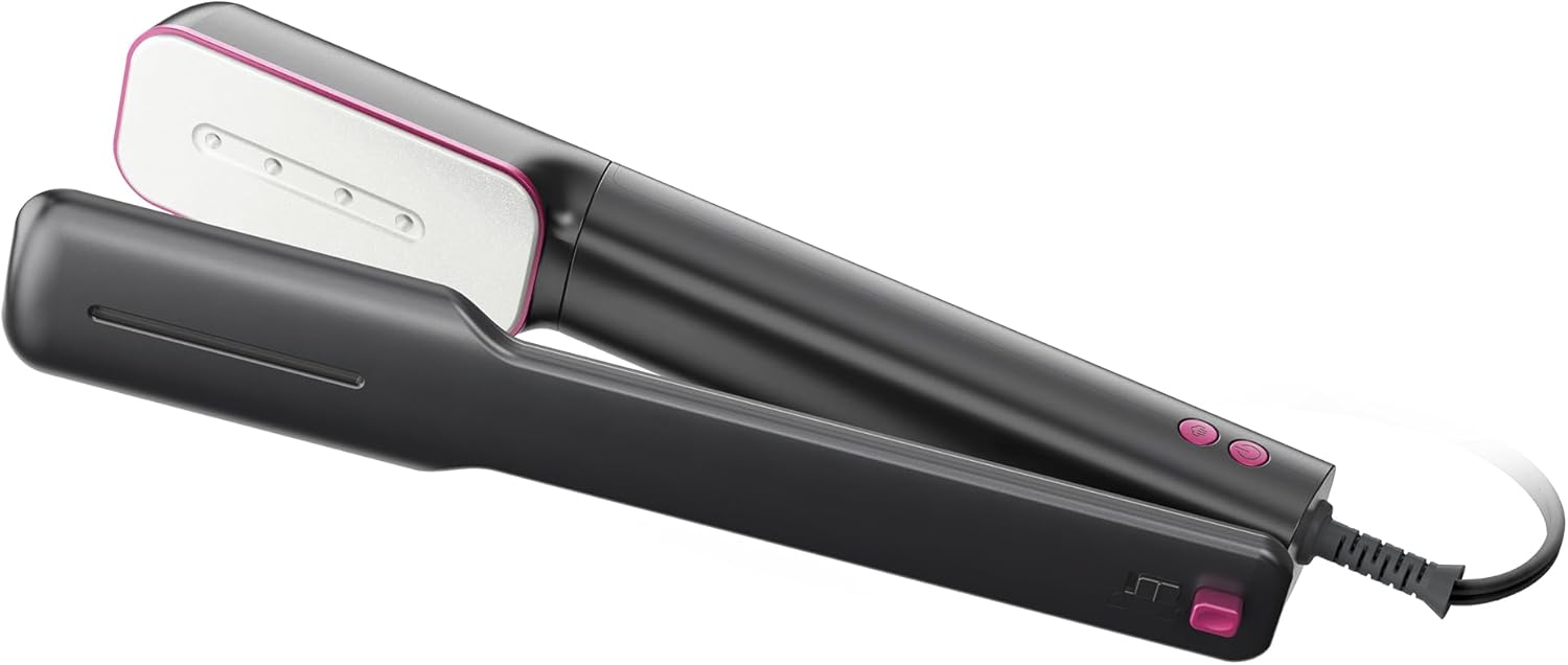 Newbealer 3-in-1 Travel Iron - Global Voltage Clothes Steamer & Dry Iron | Fast Heating, Auto-Off, Ash Pink