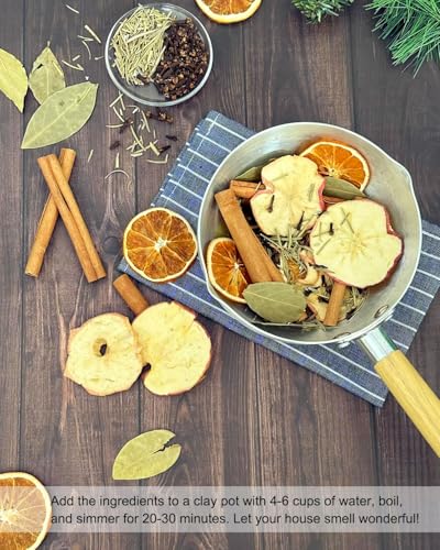 Natural Christmas Stovetop Potpourri Set with Dried Fruit and Spices