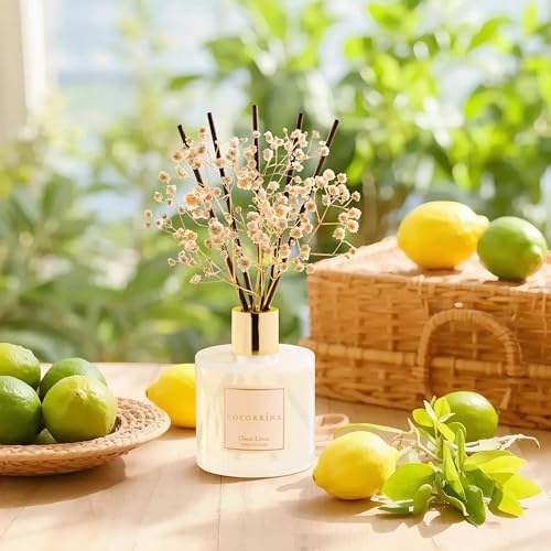 COCORRÍNA Clean Linen Reed Diffuser Set 6.7 fl oz Home Fragrance