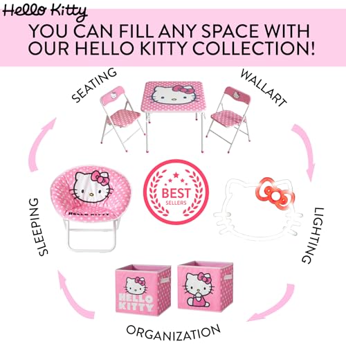 Collapsible Pop-Up Kids Laundry Hamper & Storage Basket with Handles - Pink