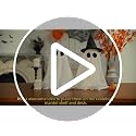 Lighted Halloween Ghost Decorations with Timer - Set of 2 Indoor Decor