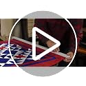 96-Inch Wooden Quilt Hanger for Wall, Handcrafted Cherry Wood Quilt Rack