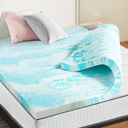 NEWBULIG 3-Inch Full Gel Memory Foam Mattress Topper - Cooling Bed Topper