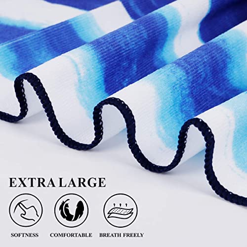 2-Pack Oversized Beach Towels, Extra Large 36x72 Soft Pool Towel Set